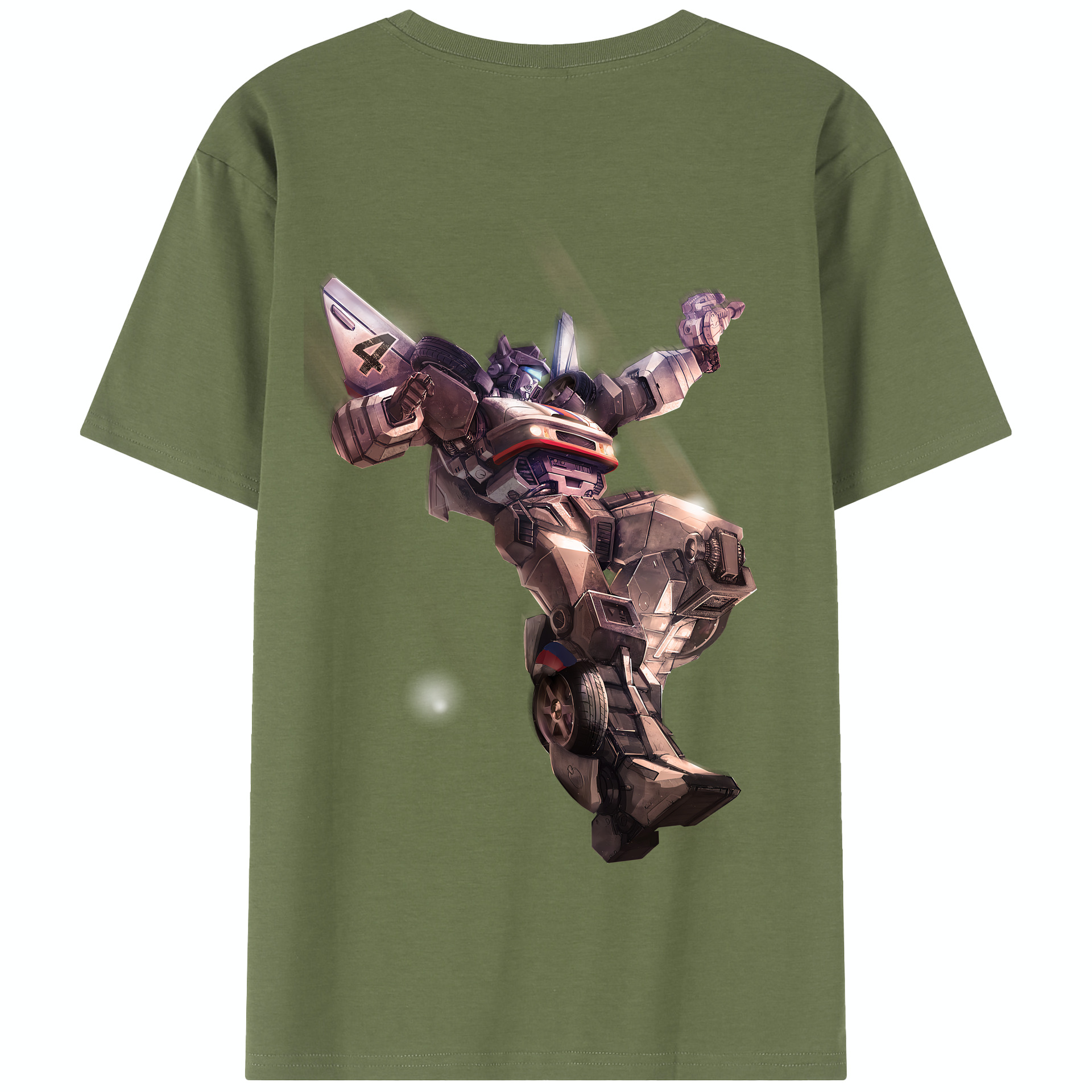 （画像用） Transformers トランスフォーマー 綿100％半袖Tシャツ（背面プリント）